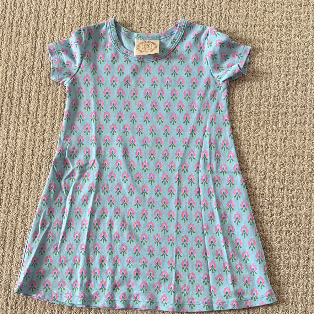 The Beaufort Bonnet Company Blue and Pink Patterned Dress